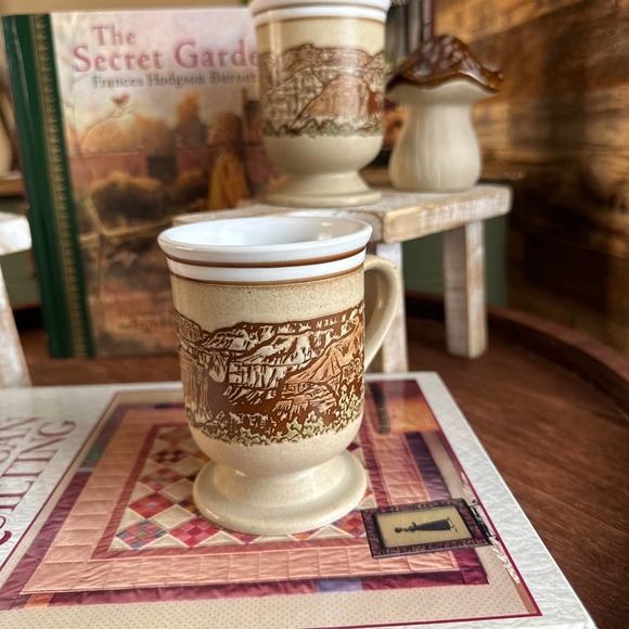 Rustic Grand Canyon embossed mug set of 2 - Picture 6 of 16